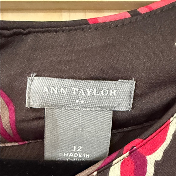 Ann Taylor Floral Sleeveless Dress - Pink and Brown - Picture 2 of 8